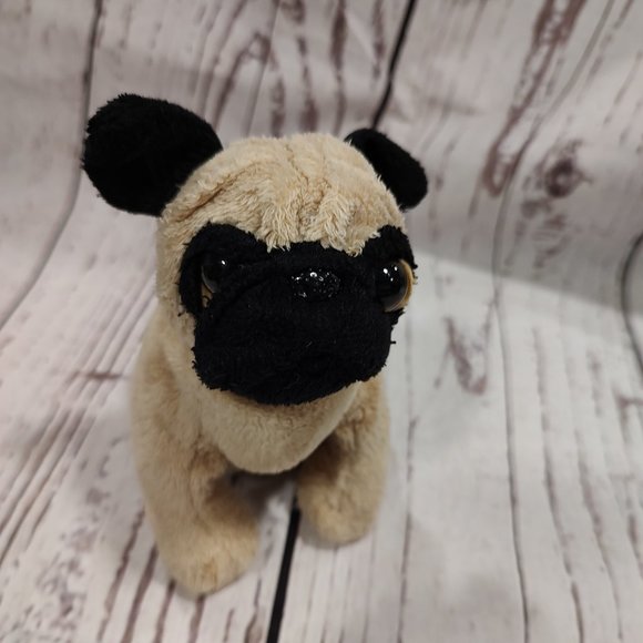 Ganz Webkinz Lil Kinz Pug Plush 6" Stuffed Animal Dog Toy No Code - Picture 1 of 6
